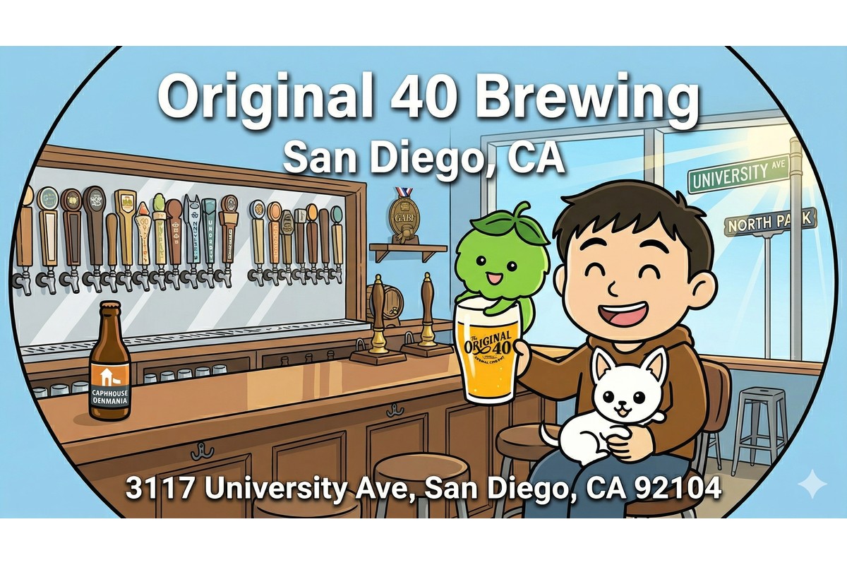 Original 40 Brewing San Diego イラストサムネイル