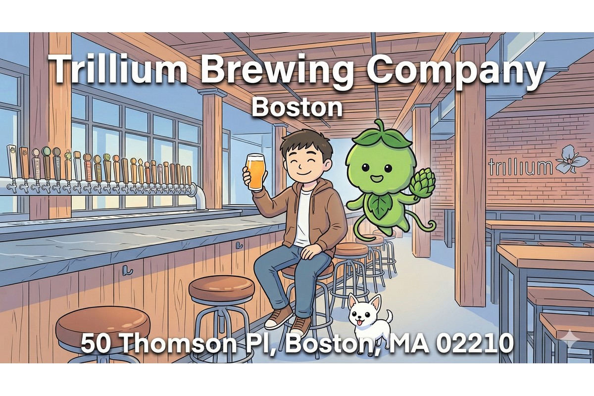 Trillium Brewing Company ボストン クラフトビール タップルーム イラスト