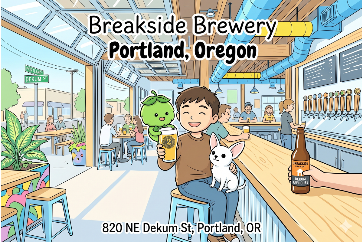 Breakside Brewery Portland Oregon イラスト