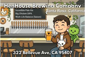 HenHouse Brewing Company（Santa Rosa, CA）訪問記｜鮮度至上主義のホップ魔術師｜リホブルワリーNo.268