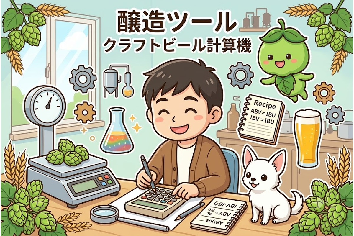 クラフトビール計算機が揃った醸造ツール