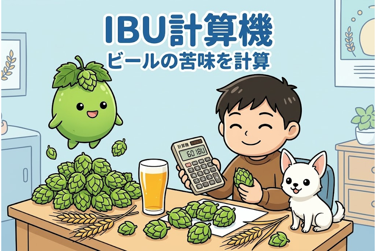 ビールの苦味（IBU）を計算するIBU計算機