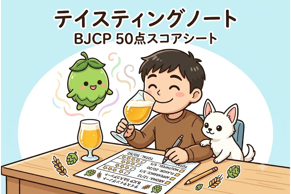 BJCP方式でビールを採点するテイスティングノート