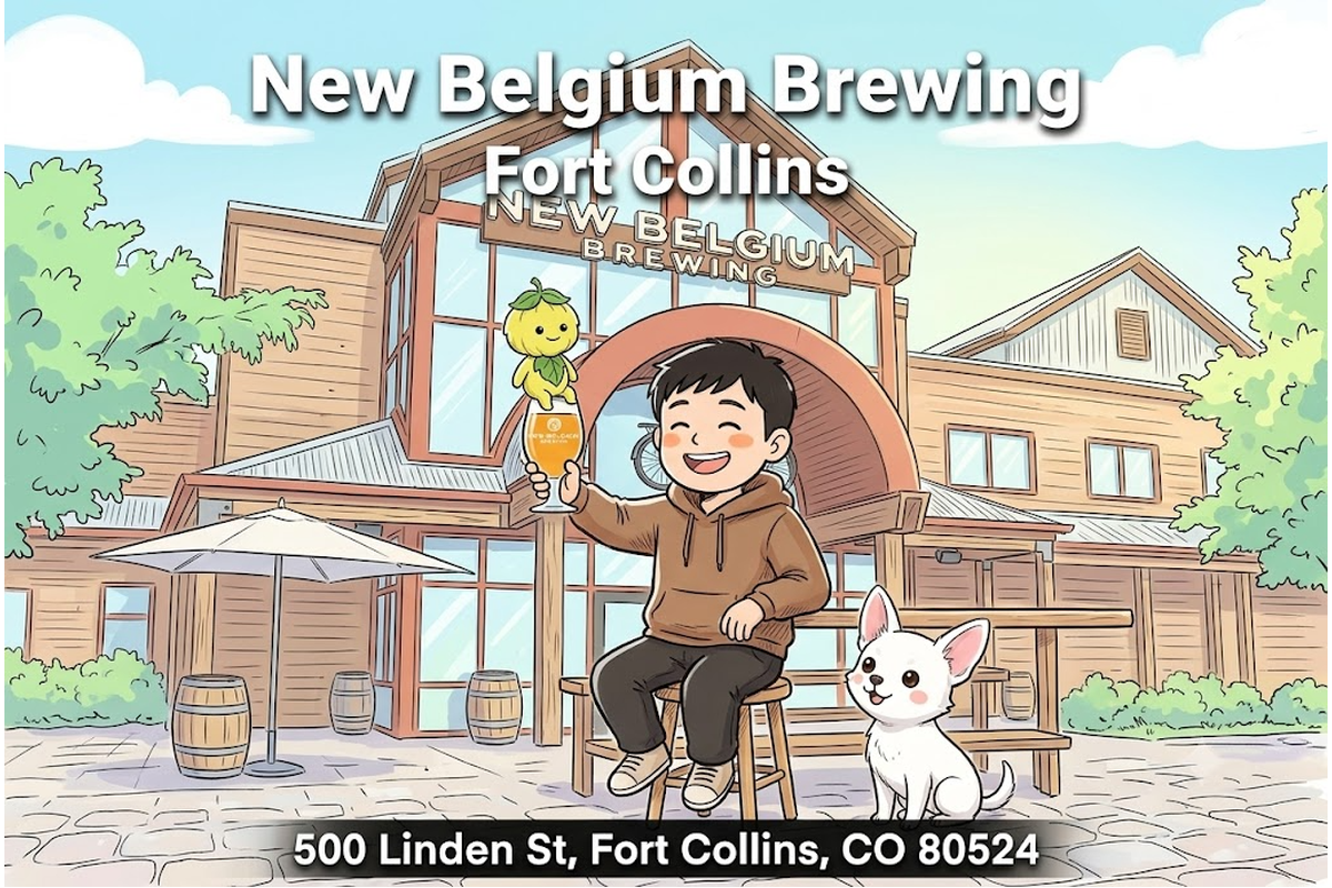 New Belgium Brewing Fort Collins アイキャッチイラスト