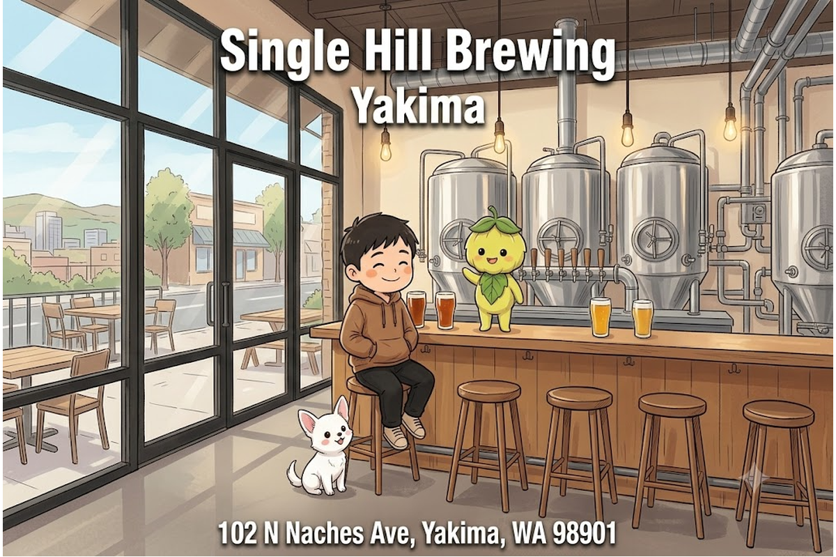 Single Hill Brewing Yakima アイキャッチイラスト