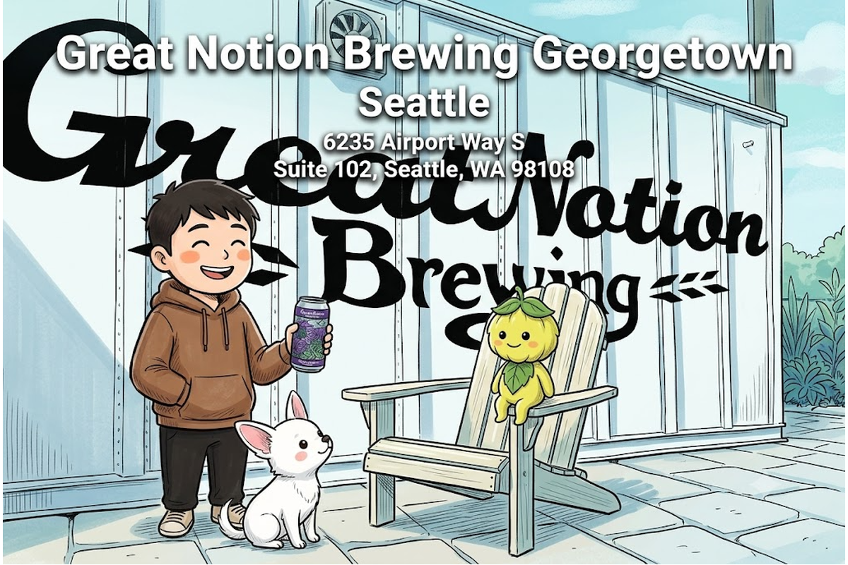 Great Notion Brewing Georgetown Seattle アイキャッチイラスト